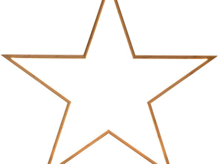 2x Large Bamboo Star with LED Strip Table Lamp Light Modern Minimalist Decor Natural.