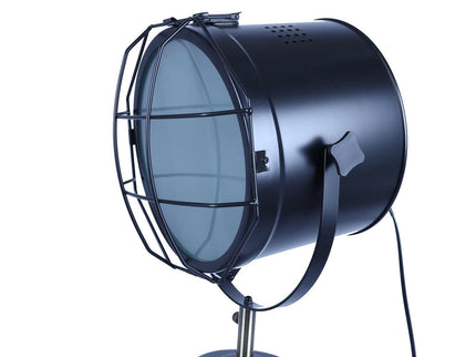 158cm Nautical Tripod Floor Lamp with Matte Black Searchlight Spotlight.