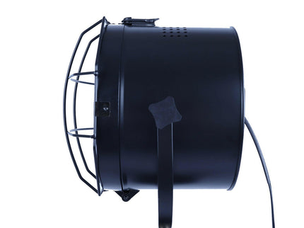158cm Nautical Tripod Floor Lamp with Matte Black Searchlight Spotlight.