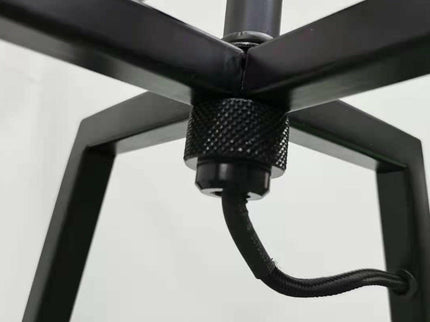 Modern Dimmable Floor Lamp w Linen Shade Designer Bedroom Lighting Matte Black.