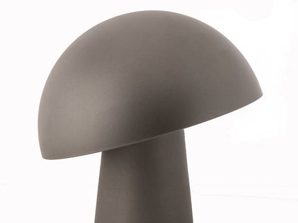 LED Cordless Mushroom USB Rechargeable Table Lamp Dimming Night Light Steel Grey.