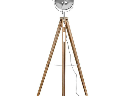 Nautical Tripod Floor Lamp Search Light Modern Chrome Head with Mesh.