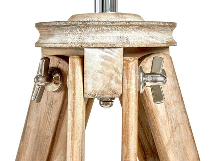 Nautical Tripod Floor Lamp Search Light Modern Chrome Head with Mesh.