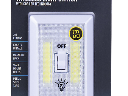 Brillar Wireless Light Switch with Cob Led Technology Compact Bright Light.