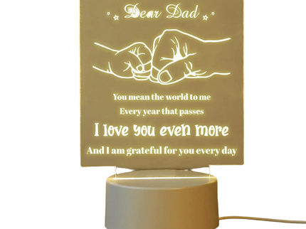 NNEOBA Dad Night Lamp - Perfect Gift for Father's Day with Soothing Glow