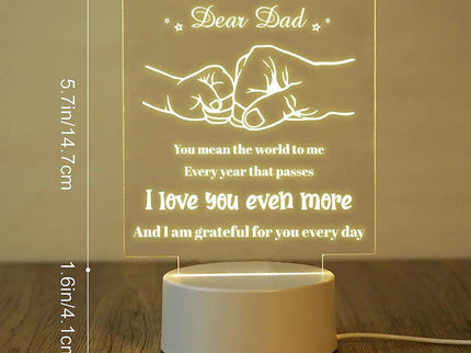 NNEOBA Dad Night Lamp - Perfect Gift for Father's Day with Soothing Glow