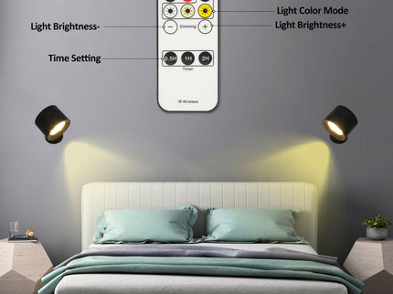 Touch-Control LED Night Light with 3 Brightness Levels & 3 Color Temperatures Adjustable Stepless Dimming for Home Office.
