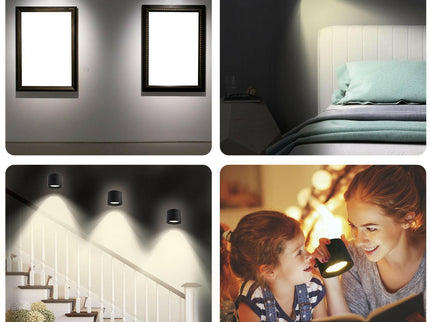 Touch-Control LED Night Light with 3 Brightness Levels & 3 Color Temperatures Adjustable Stepless Dimming for Home Office.