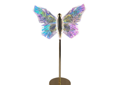 Muliticolor Butterfly LED Night Light Creative Crystal Design for Ambient Lighting.