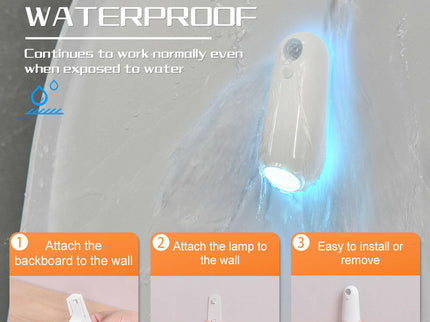 LED Motion Sensor Toilet Night Light - 8-Color Adjustable Glow with Modern Design.
