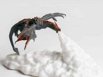 Red Fire Dragon 3D Printed LED Dragon Flame Night Light – Unique Decorative Lamp for Desk Bedroom and Gift Ideas.