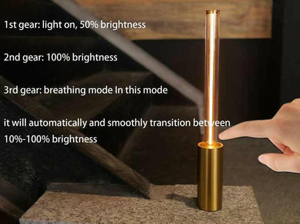 2 Pcs Orange Modern Minimalist Rechargeable Atmosphere Lamp Touch Night Light for Bedroom Bar Outdoor Use.