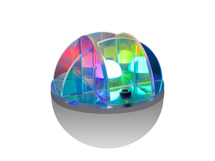 3W LED Acrylic Crystal Ball Night Light with Adjustable Colors - USB Powered