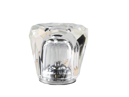 Crystal LED Table Lamp with Starburst Effect Rechargeable Portable Design Type B 90mm H 85mm W.