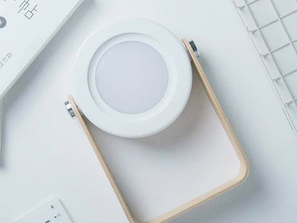 Gray Transformable Lantern Desk Lamp with USB Rechargeable Battery - Touch Control, 3 Brightness Levels, 0.3W