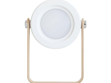 White Transformable Lantern Desk Lamp with USB Rechargeable Battery - Touch Control, 3 Brightness Levels, 0.3W