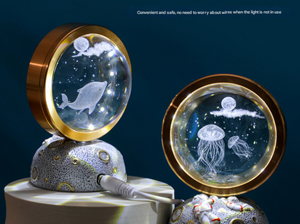 Solar System Galaxy Astronaut LED Night Light - Decorative Space-Themed Lamp with Starry Globe