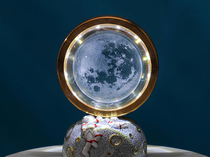 The Moon Galaxy Astronaut LED Night Light - Decorative Space-Themed Lamp with Starry Globe