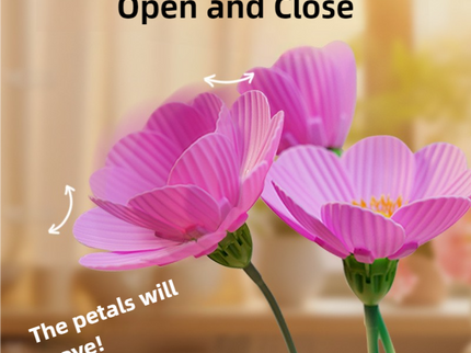 Yellow Flowers Silicone Touch Flower Aromatherapy Night Light Pot - Romantic Home Decor for Kids and Adults