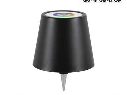 Black RGB Color-Changing LED Bottle Lamp Adjustable Smart Lighting for Home Decor.