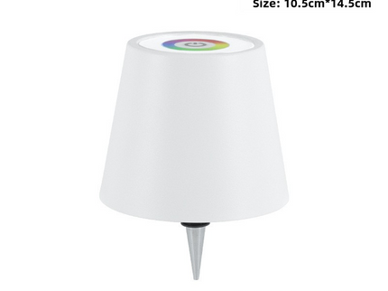White RGB Color-Changing LED Bottle Lamp Adjustable Smart Lighting for Home Decor.