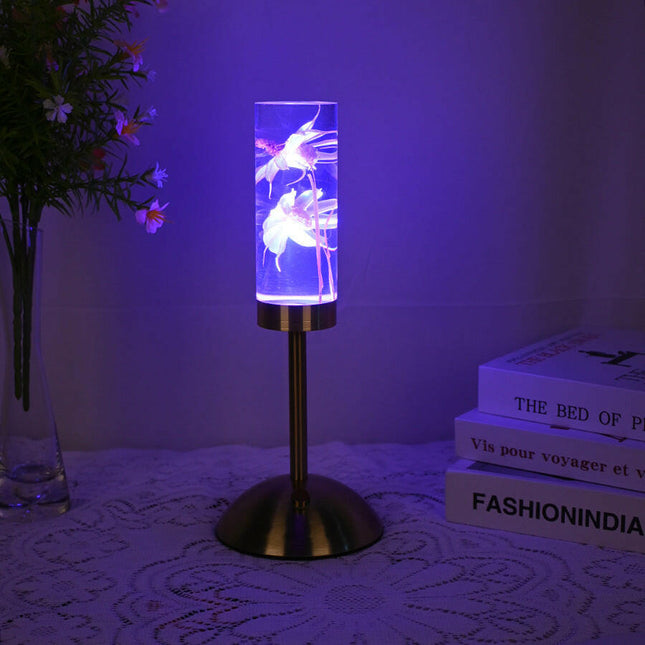 Daisy Eternal Flower Acrylic Table Lamp Color-Changing LED USB Rechargeable Touch Control.