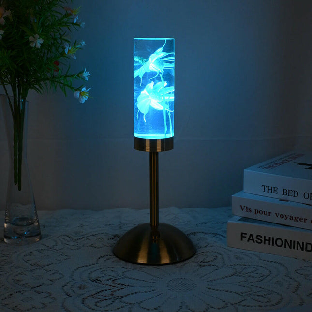 Daisy Eternal Flower Acrylic Table Lamp Color-Changing LED USB Rechargeable Touch Control.