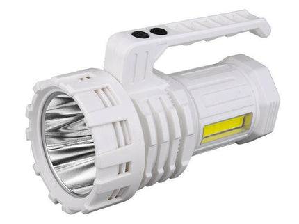 White LED Searchlight Rechargeable Handheld Spotlight 500m Range Long Lasting.