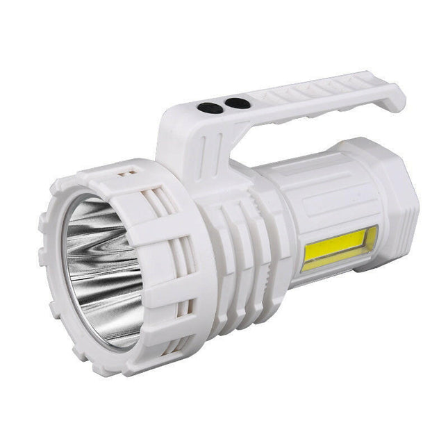 White LED Searchlight Rechargeable Handheld Spotlight 500m Range Long Lasting.