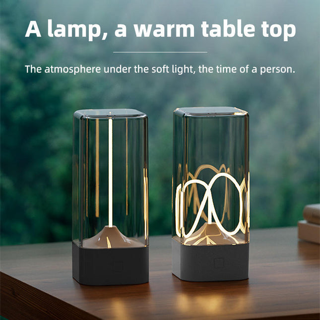 White Portable Magnetic Table Lamp with Bendable LED - USB-C Rechargeable