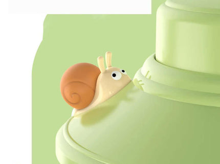 Green Retro Snail Night Light Portable Camping Lantern with Hook 3-Color Dimming.