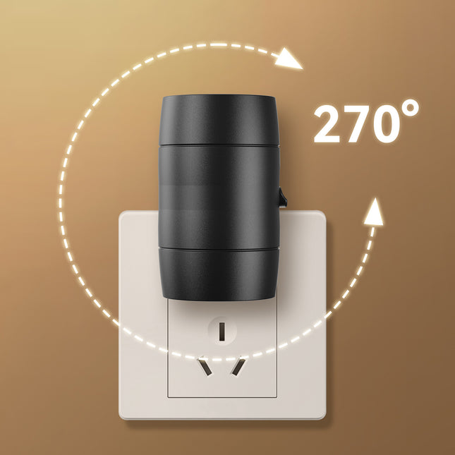 Adjustable Brightness Plug-In Night Light - Rotatable Motion Sensor Light for Hallway, Living Room, and Bedroom