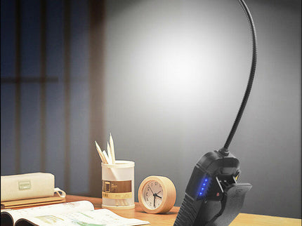 LED Sensor Clip-On Book Light USB Rechargeable Multifunctional Work Light.