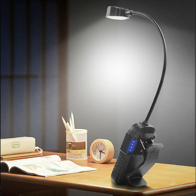 LED Sensor Clip-On Book Light USB Rechargeable Multifunctional Work Light.