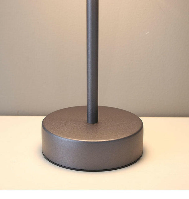 Coffee Modern Minimalist LED Table Lamp Rechargeable Touch Control Desk Light for Modern Spaces.