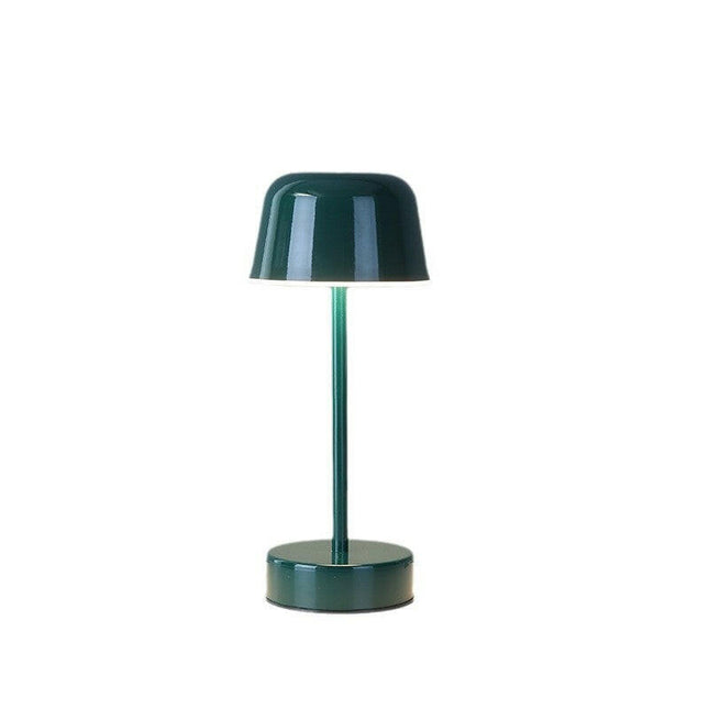 Red Modern Minimalist LED Table Lamp Rechargeable Touch Control Desk Light.