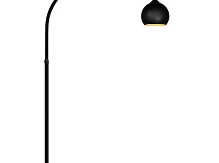 Black Reading Floor Lamp for Stylish Illumination with Adjustable Head.