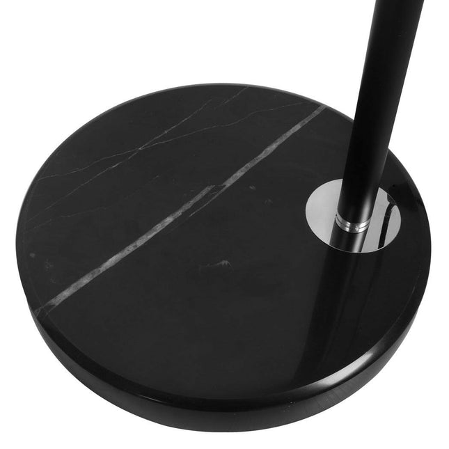 Black Reading Floor Lamp for Stylish Illumination with Adjustable Head.