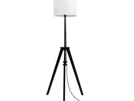 EMITTO Wooden Floor Lamp Modern Tripod Black