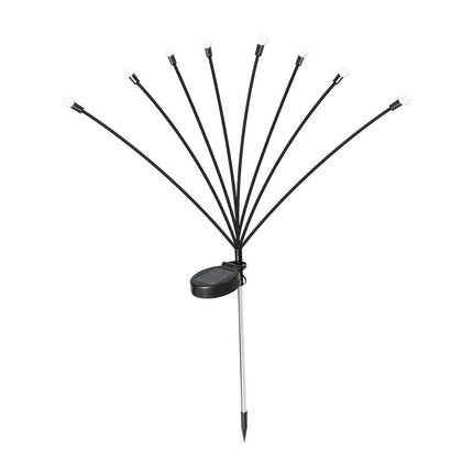 Firfly Solar Lawn Lights 8LED 4PC Outdoor Black for Garden Pathway.