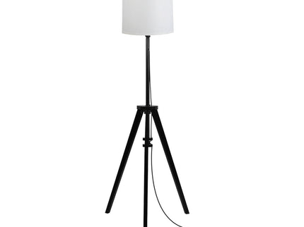 EMITTO Wooden Floor Lamp Modern Tripod Black