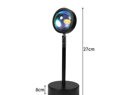 EMITTO Rainbow Sunset Projection Lamp with Rotatable LED Light.