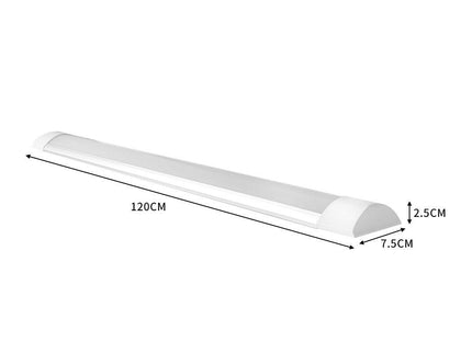 Emitto 10Pcs LED Slim Ceiling Batten 120 CM Bright White Light.
