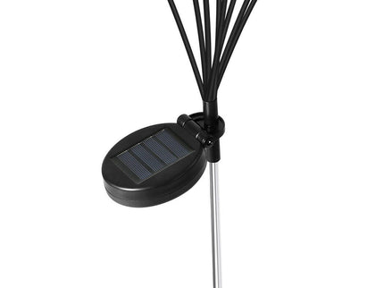 Firfly Solar Lawn Lights 8LED 4PC Outdoor Black for Garden Pathway.