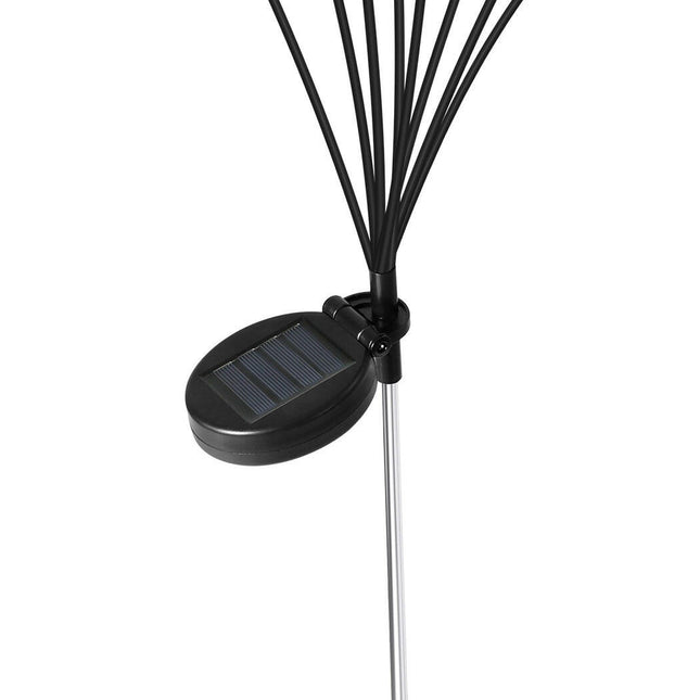 Firfly Solar Lawn Lights 8LED 4PC Outdoor Black for Garden Pathway.