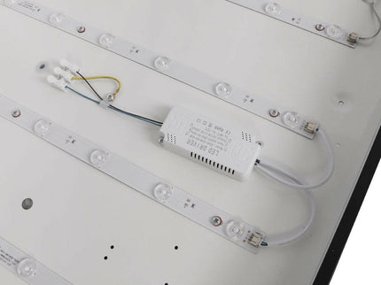 EMITTO 3-Colour Ultra-Thin 5CM LED Ceiling 90W Black for Modern Interior Lighting.