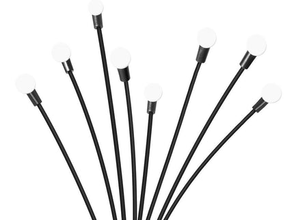 Firfly Solar Lawn Lights 8LED 4PC Outdoor Black for Garden Pathway.