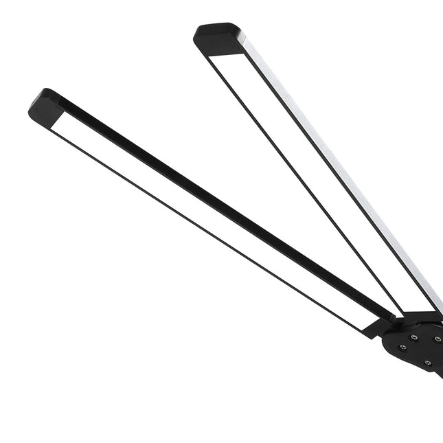 Emitto Double Head LED Desk Lamp Dimmable With Clamp