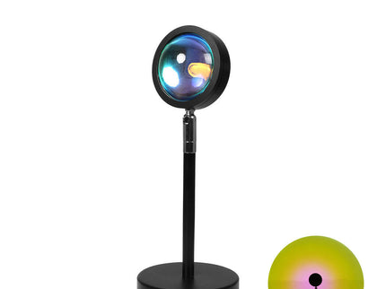 EMITTO Rainbow Sunset Projection Lamp with Rotatable LED Light.