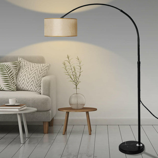Modern LED Floor Lamp for Stylish Lighting with Elegant Grey Finish.